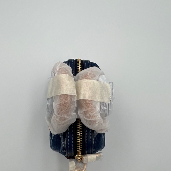 NWT COACH Mini Rowan Bag Charm In Signature Denim - Picture 3 of 5